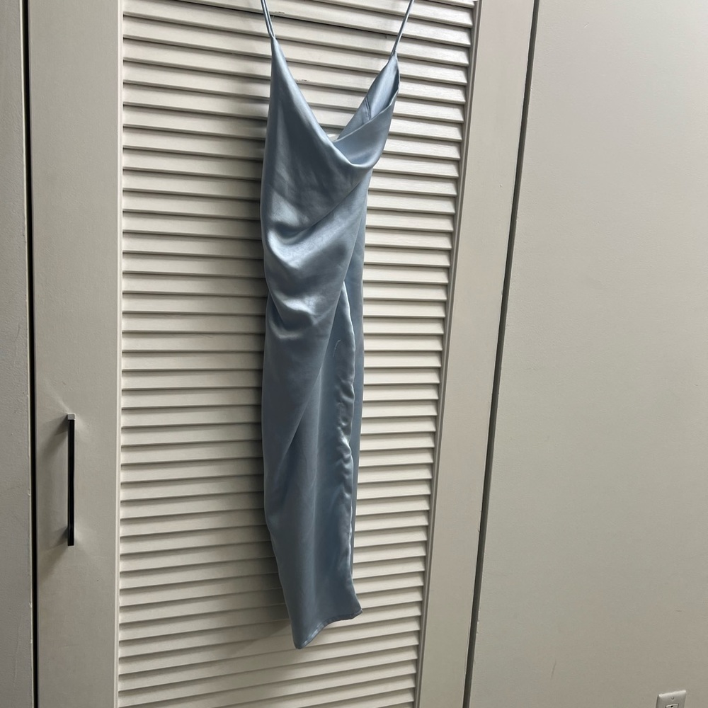 Beautiful silky dress from superdown in light blue color.